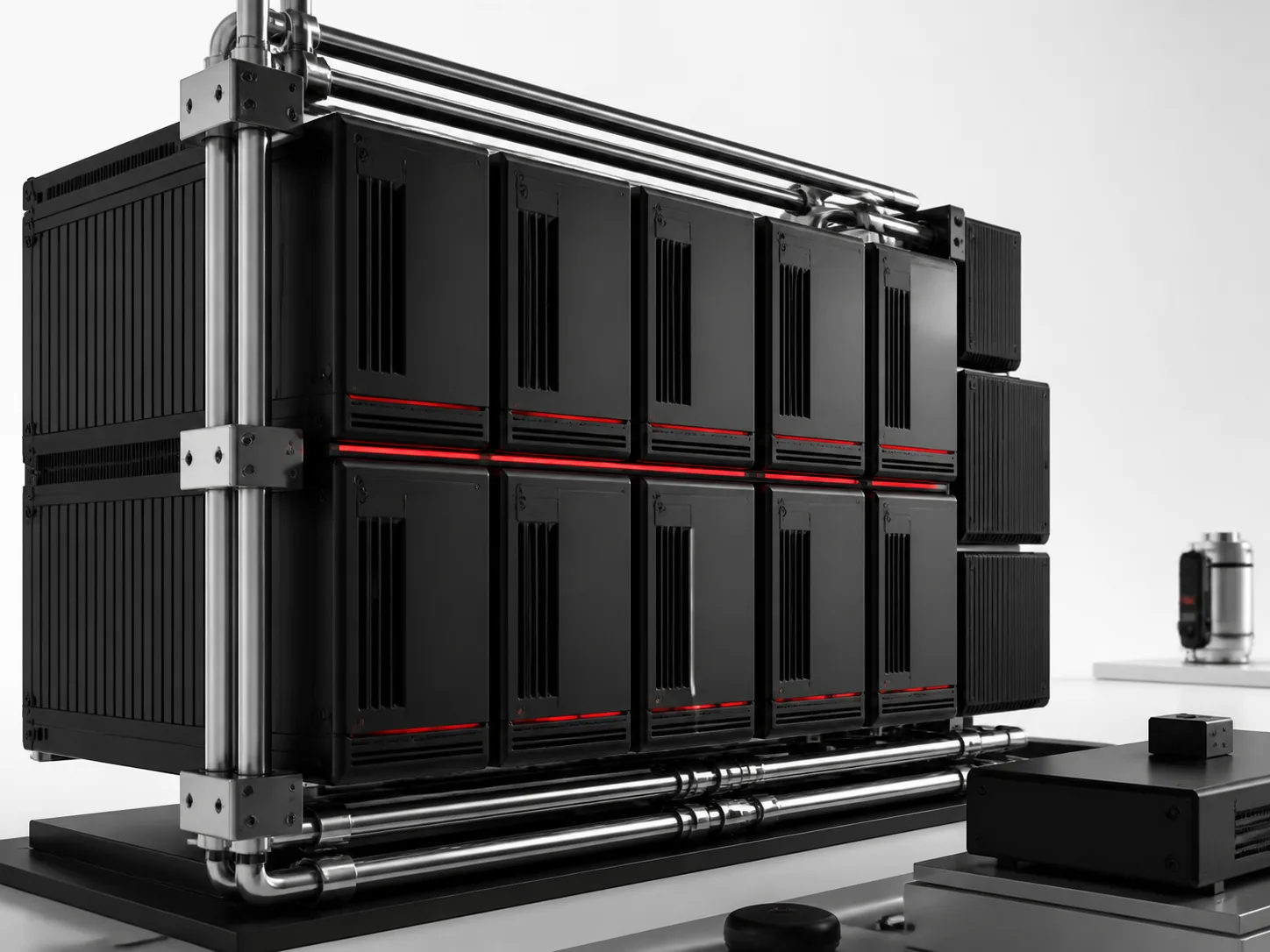 A precise modular server system representing managed digital infrastructure