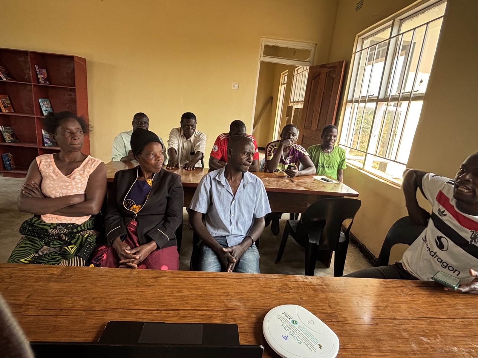 Kazuni participants gathered for computer literacy training